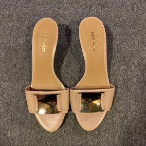 Nine West Yacht Light Natural Leather Sandal